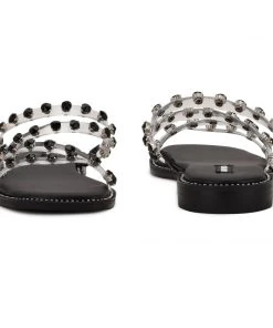 Nine West New Evan Flat Slide Sandals 10 Nine West New Evan Flat Slide Sandals