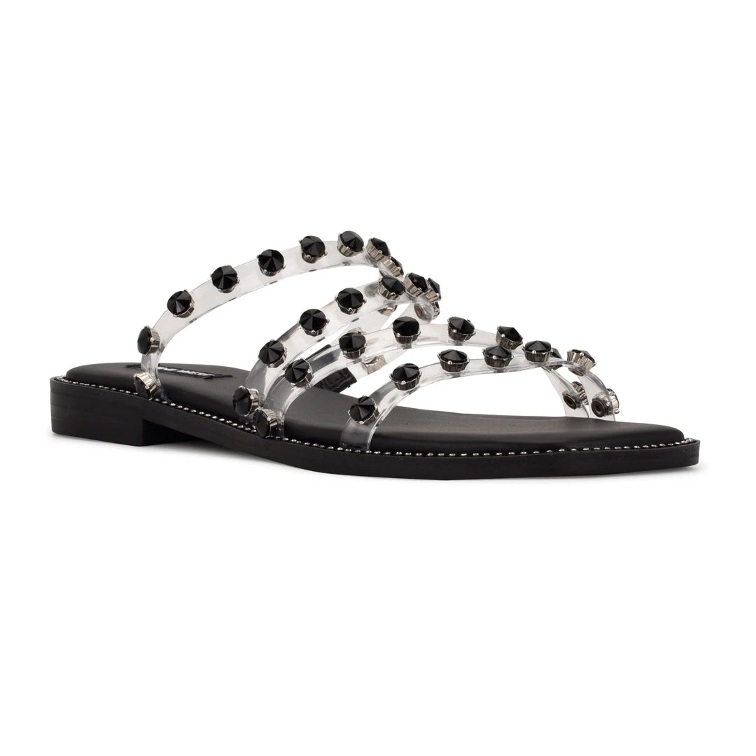 Nine West New Evan Flat Slide Sandals 4 Nine West New Evan Flat Slide Sandals