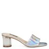 Nine West Metallic Mindset Fab Open Toe Slide Sandals