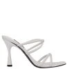 Nine West Fabiola Square-Toe Slide Sandals Heels 1 Nine West Fabiola Square-Toe Slide Sandals Heels