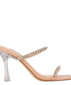 Nine West Fanfav Heeled Slide Sandals Heel Appeal