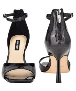 Nine West Heel Appeal Fanny Ankle Strap Sandals 8 Nine West Heel Appeal Fanny Ankle Strap Sandals