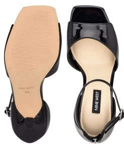 Nine West Heel Appeal Fanny Ankle Strap Sandals 9 Nine West Heel Appeal Fanny Ankle Strap Sandals