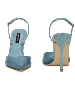 Nine West Fayes Pointy Toe Heeled Slingbacks 8 Nine West Fayes Pointy Toe Heeled Slingbacks