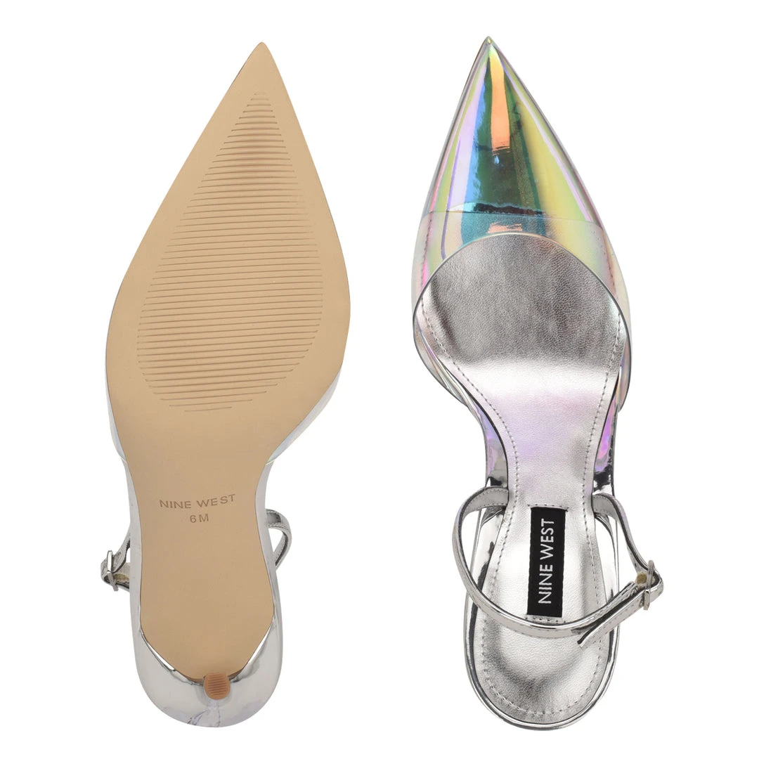 Nine West Fayes Pointy Toe Heeled Slingbacks 7 Nine West Fayes Pointy Toe Heeled Slingbacks