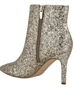 Nine West Fhayla Pointy Toe Booties Metallic Mindset