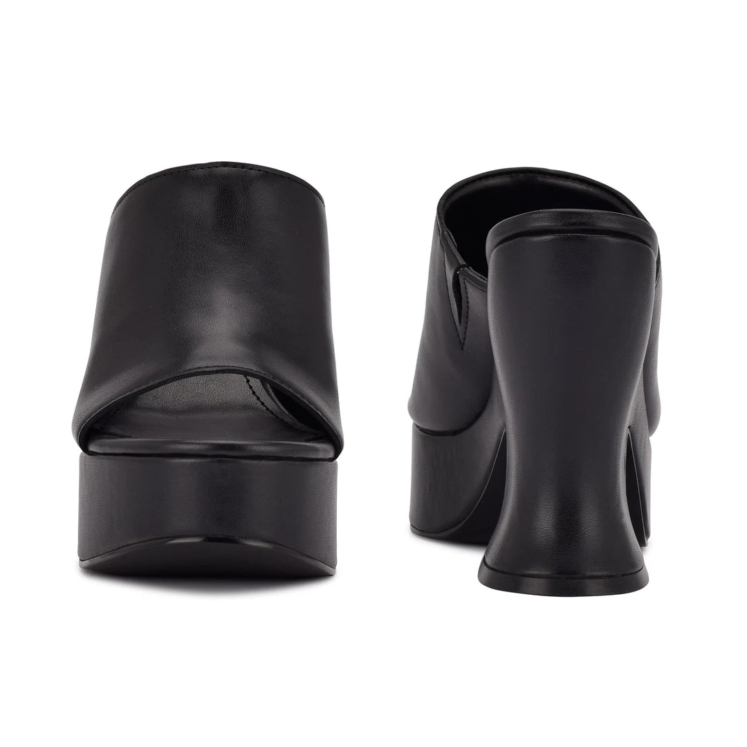 Nine West Flower Platform Slide Sandals 6 Nine West Flower Platform Slide Sandals