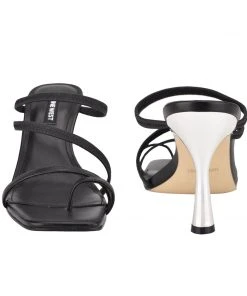 Nine West Franie Heeled Slide Sandals 10 Nine West Franie Heeled Slide Sandals