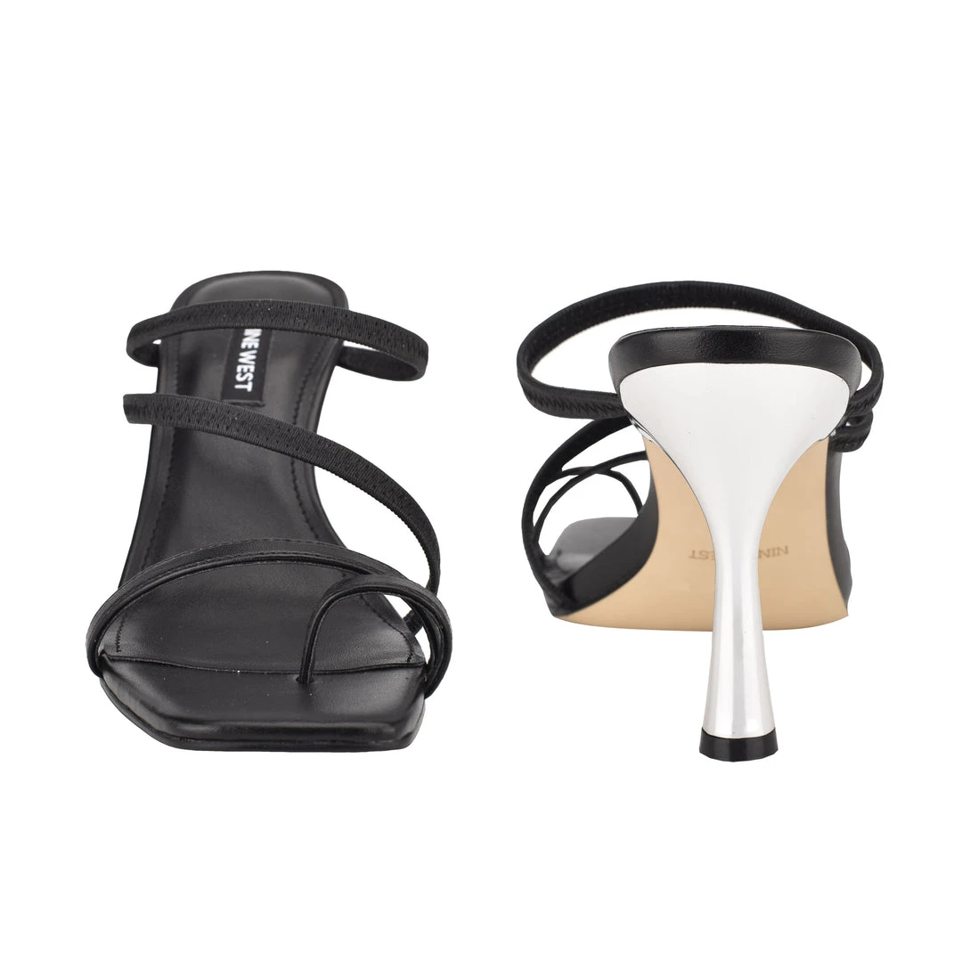 Nine West Franie Heeled Slide Sandals 6 Nine West Franie Heeled Slide Sandals