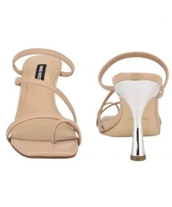 Nine West Franie Heeled Slide Sandals Heel Appeal 10 Nine West Franie Heeled Slide Sandals Heel Appeal