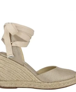 Nine West Friend Ankle Wrap Espadrille Wedge Sandals Lace It Up