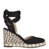Nine West Lace It Up Friend Ankle Wrap Espadrille Wedge Sandals