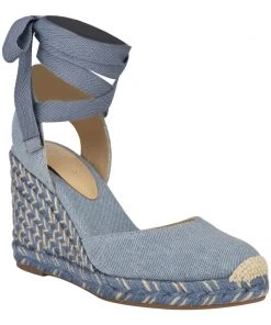 Nine West Friend Ankle Wrap Espadrille Wedge Sandals Lace It Up 8 Nine West Friend Ankle Wrap Espadrille Wedge Sandals Lace It Up