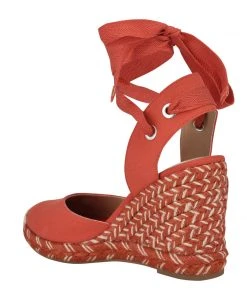 Nine West Lace It Up Friend Ankle Wrap Espadrille Wedge Sandals