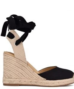 Nine West Lace It Up Friend Ankle Wrap Espadrille Wedge Sandals