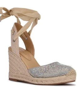 Nine West Friend Ankle Wrap Espadrille Wedge Sandals