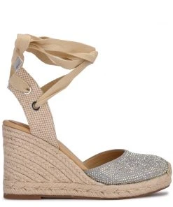 Nine West Friend Ankle Wrap Espadrille Wedge Sandals