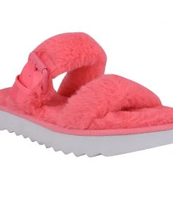 Nine West Color Pop Funkie Cozy Flat Slide Sandals 8 Nine West Color Pop Funkie Cozy Flat Slide Sandals