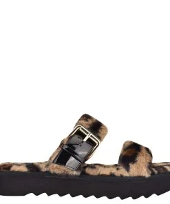 Nine West Funkie Cozy Flat Slide Sandals