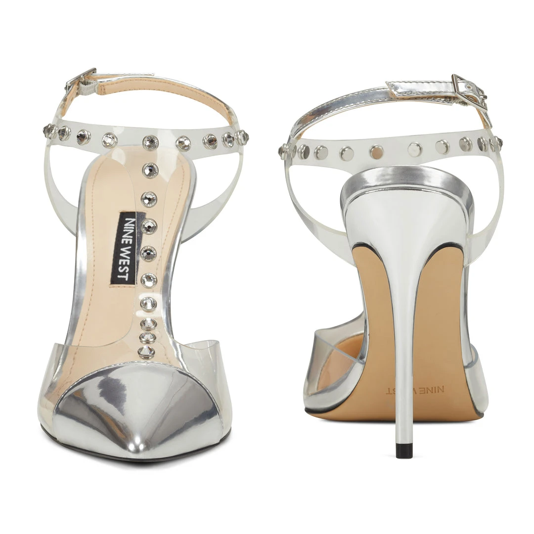 Nine West Galena Heel Sandals 7 Nine West Galena Heel Sandals