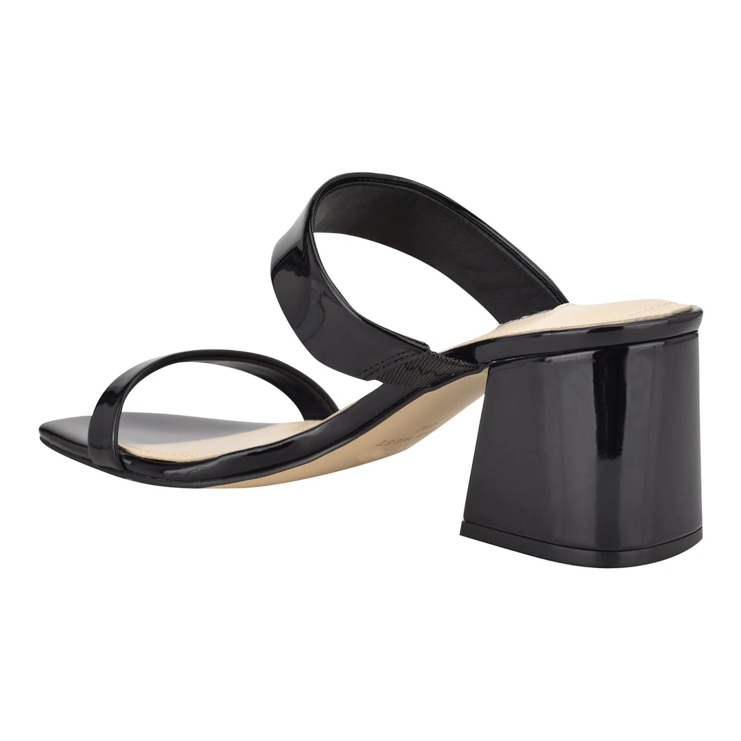 Nine West Heels Galvin Block Heel Slide Sandals 5 Nine West Heels Galvin Block Heel Slide Sandals