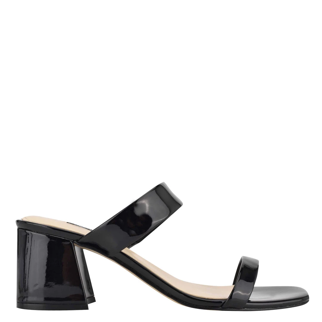 Nine West Heels Galvin Block Heel Slide Sandals 3 Nine West Heels Galvin Block Heel Slide Sandals