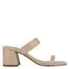 Nine West Heels Galvin Block Heel Slide Sandals 1 Nine West Heels Galvin Block Heel Slide Sandals