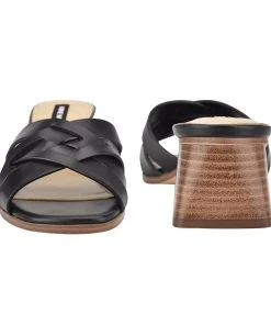 Nine West Garnet Slide Sandals Heels 10 Nine West Garnet Slide Sandals Heels