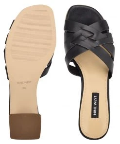 Nine West Garnet Slide Sandals Heels 11 Nine West Garnet Slide Sandals Heels