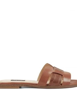 Nine West Genuine Flat Slide Sandals Mules & Slides