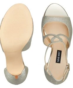 Nine West Metallic Mindset Giaa Heeled Sandals