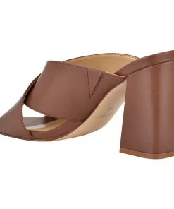 Nine West Heel Appeal Gigi Block Heel Slide Sandals