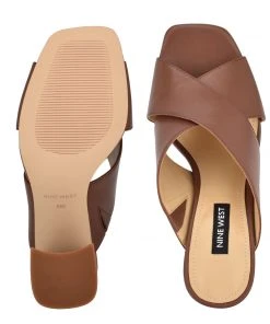 Nine West Heel Appeal Gigi Block Heel Slide Sandals