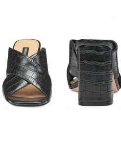 Nine West Gigi Block Heel Slide Sandals Heel Appeal 12 Nine West Gigi Block Heel Slide Sandals Heel Appeal