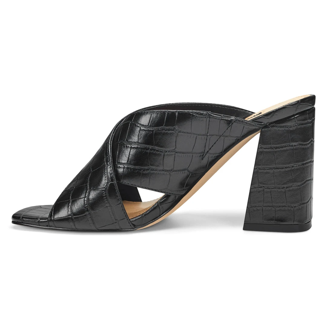 Nine West Gigi Block Heel Slide Sandals Heel Appeal 6 Nine West Gigi Block Heel Slide Sandals Heel Appeal