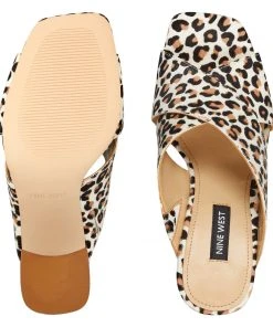 Nine West Gigi Block Heel Slide Sandals