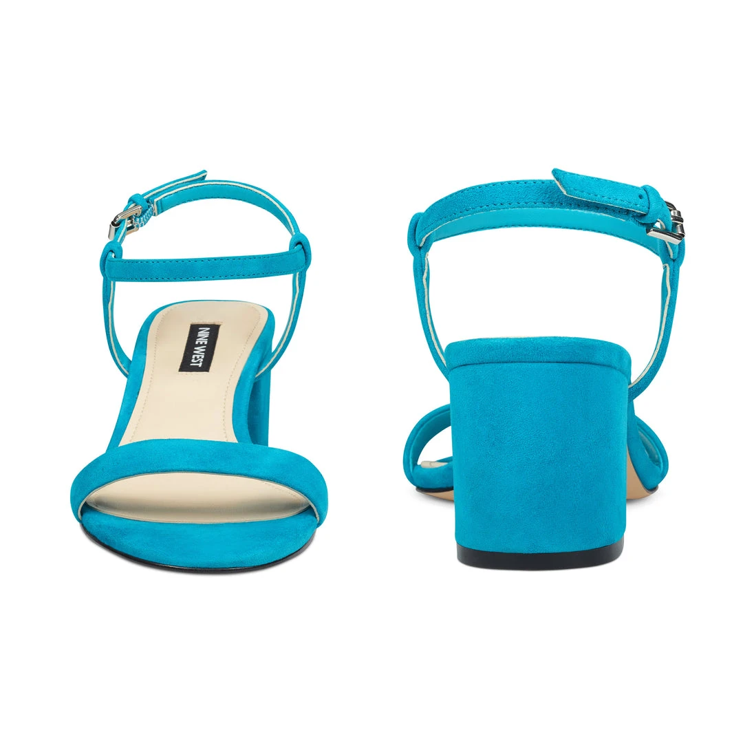 Nine West Gloria Block Heel Dress Sandals 7 Nine West Gloria Block Heel Dress Sandals