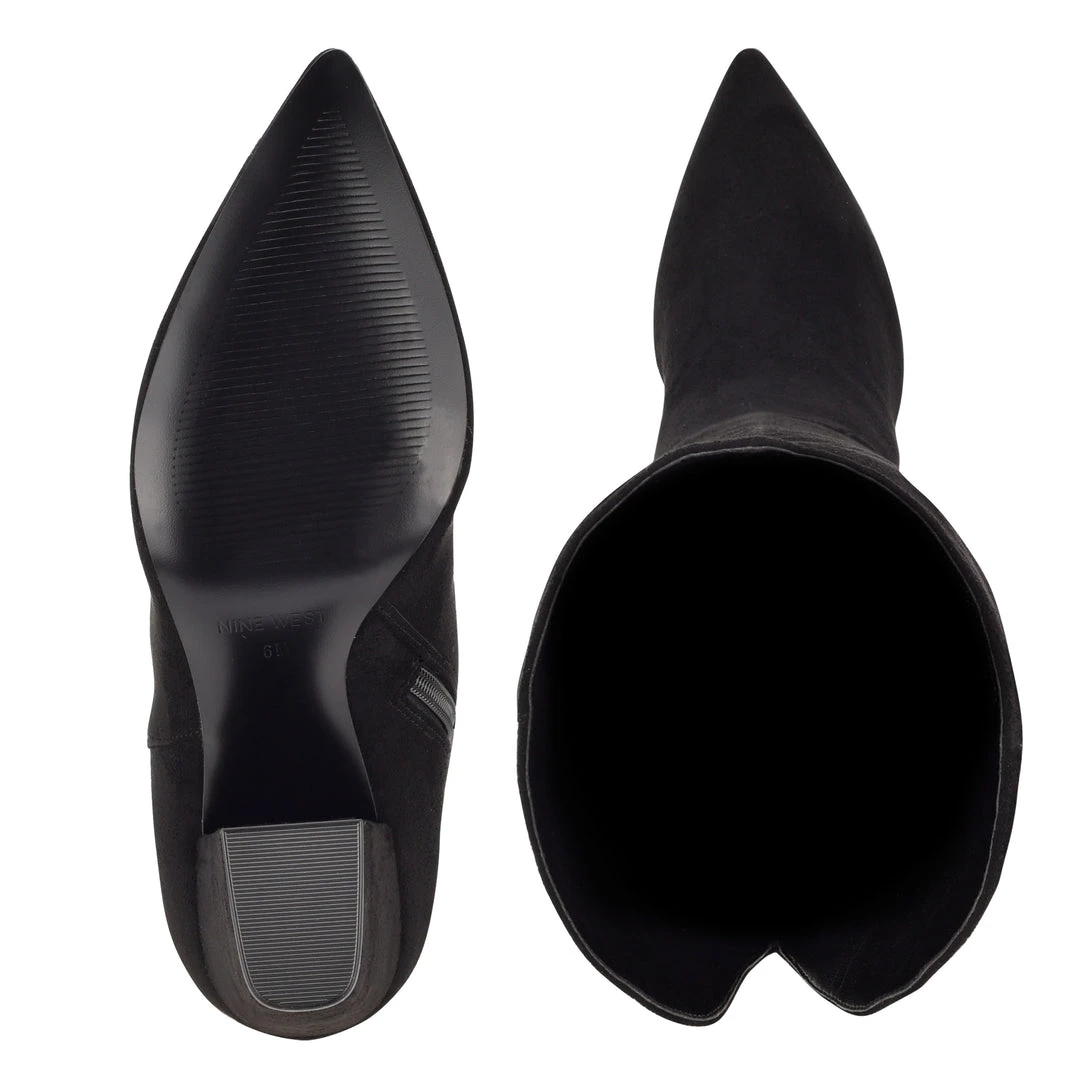 Nine West Goforit Over The Knee Heeled Boots 7 Nine West Goforit Over The Knee Heeled Boots