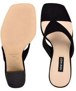 Nine West Gogo Block Heel Slide Sandals Shoes 11 Nine West Gogo Block Heel Slide Sandals Shoes