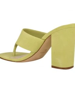 Nine West Gogo Block Heel Slide Sandals 9 Nine West Gogo Block Heel Slide Sandals