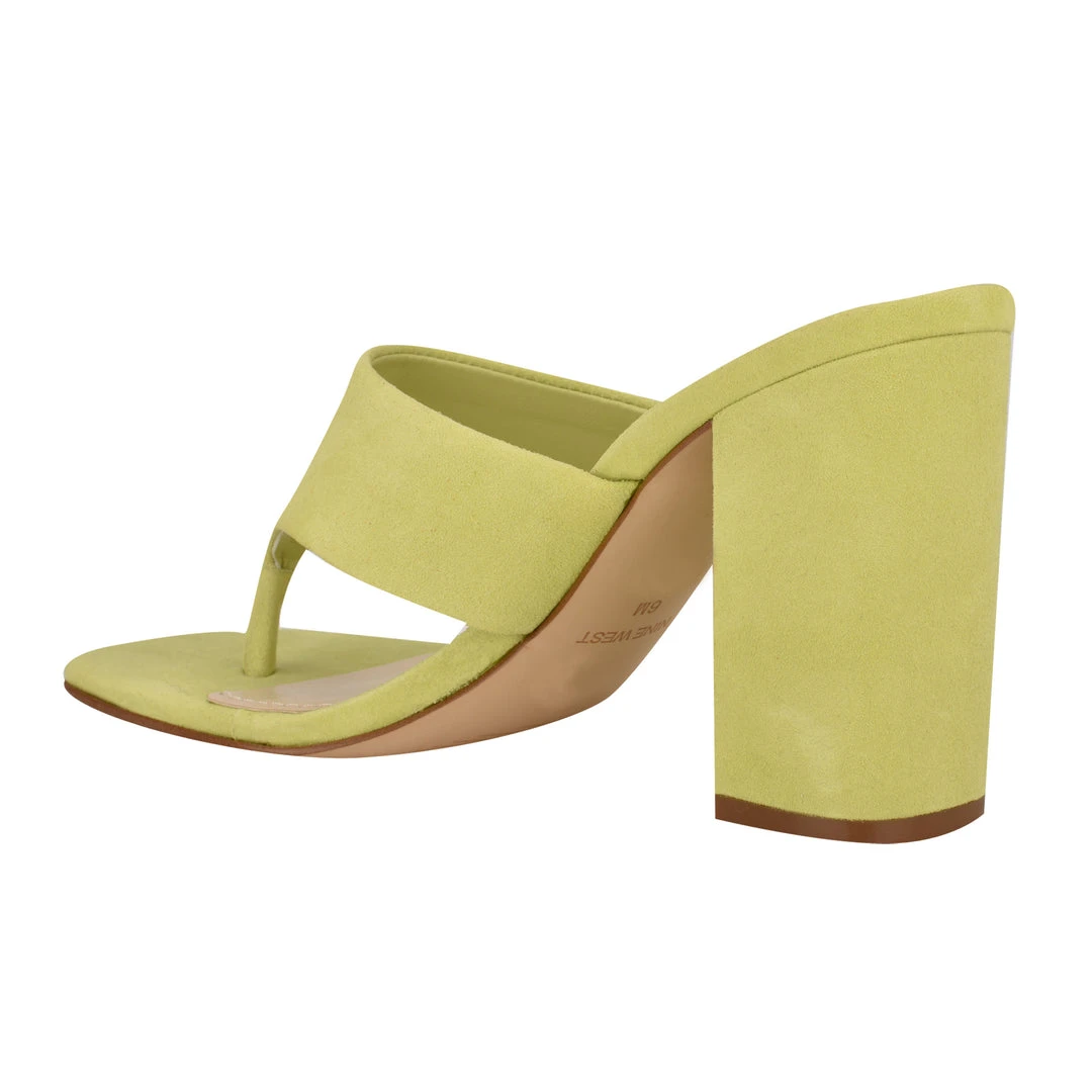 Nine West Gogo Block Heel Slide Sandals 5 Nine West Gogo Block Heel Slide Sandals