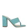 Nine West Color Pop Gogo Block Heel Slide Sandals