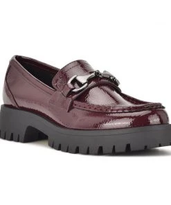 Nine West Gonehme Lug Sole Loafers Flats 8 Nine West Gonehme Lug Sole Loafers Flats