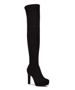 Nine West Gotcha Over The Knee Platform Boots 8 Nine West Gotcha Over The Knee Platform Boots