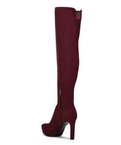 Nine West Gotcha Wide Calf Over The Knee Platform Boots 9 Nine West Gotcha Wide Calf Over The Knee Platform Boots