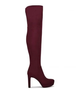 Nine West Gotcha Wide Calf Over The Knee Platform Boots
