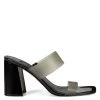 Nine West Gya Block Heel Slide Sandals