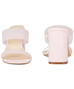 Nine West Heels Gya Block Heel Slide Sandals