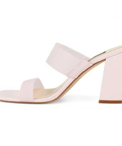 Nine West Heels Gya Block Heel Slide Sandals