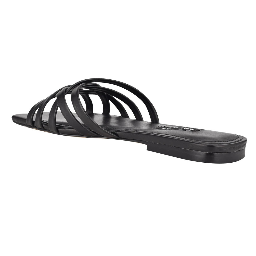 Nine West Halen Flat Slide Sandals 5 Nine West Halen Flat Slide Sandals